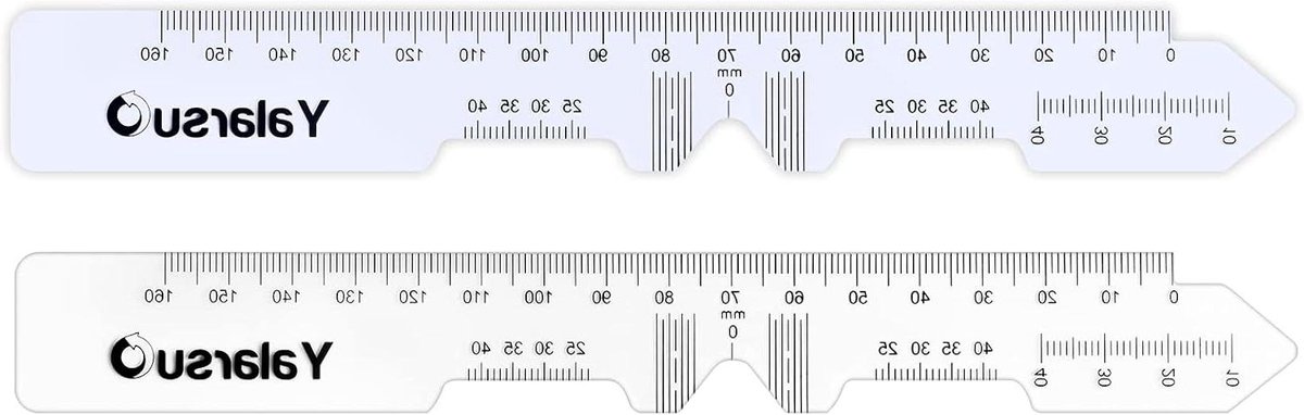 PD Liniaal - Leerling Liniaal - Afstand Meten - Dubbelzijdig Bedruk - 20.5 cm - Transparant