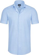 Heren Overhemd korte Mouwen - Lichtblauw - Blouse