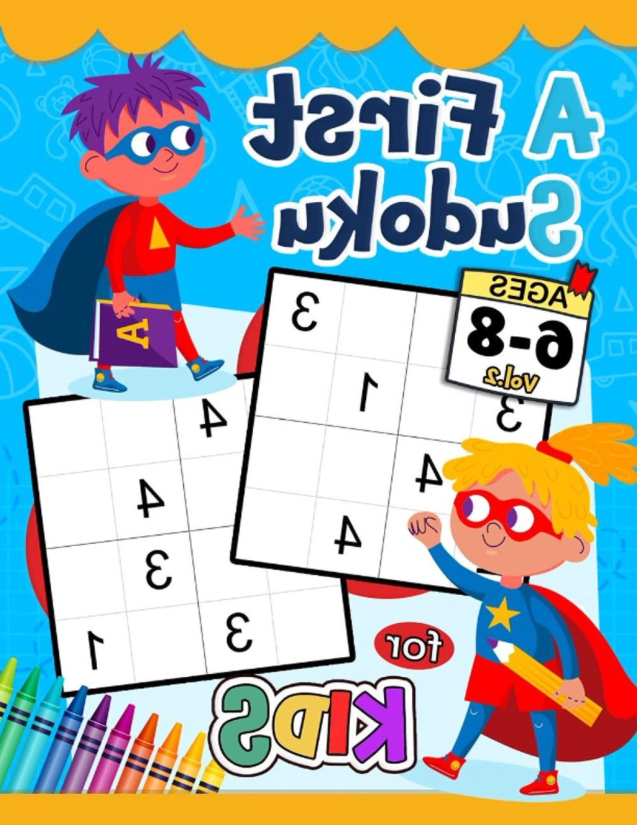 Sudoku Werkboek - Puzzelboek Kinderen - Leren Puzzelen - Met Kleurplaten - 21.59 x 27.94 cm - Niet gespecificeerd