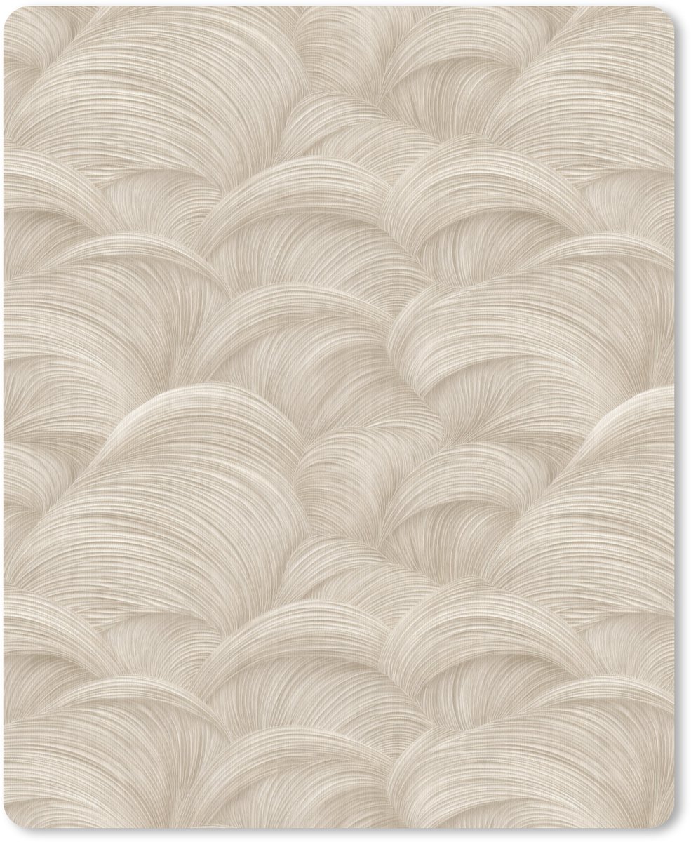 Muismat 12x16 cm - Mousepad Bogen - Patroon - Beige - Muismatten
