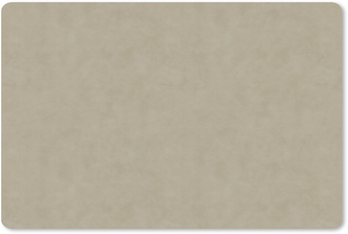 Muismat 13x8 cm - Mousepad Taupekleur - Gewolkt textuur - Natuurlijk - Muismatten