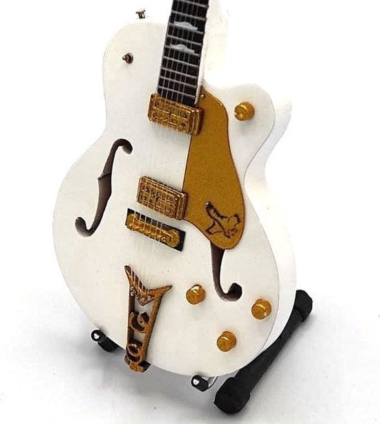 Miniatuur replica Gretsch 1955 White Falcon gitaar - John Frusciante - Red Hot Chili Peppers