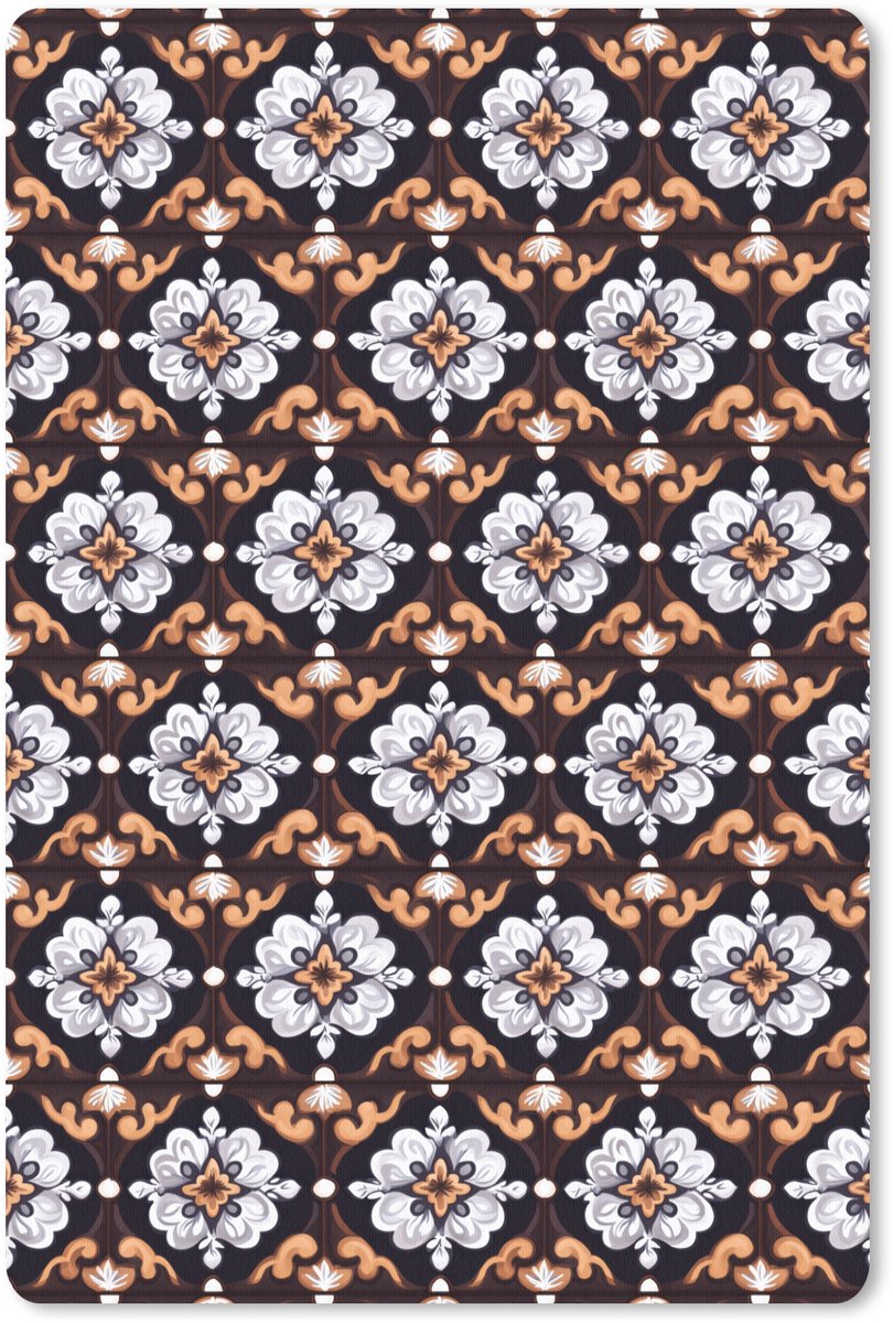 Muismat 13x20 cm - Mousepad traditioneel - Element - Kleurrijk - Muismatten