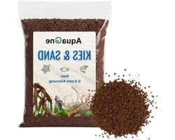 Aquariumgrind Kwartszand - Aquarium Bodemgrond - Aquarium Inrichten - Afgeronde Randen - 5 kg - Bruin