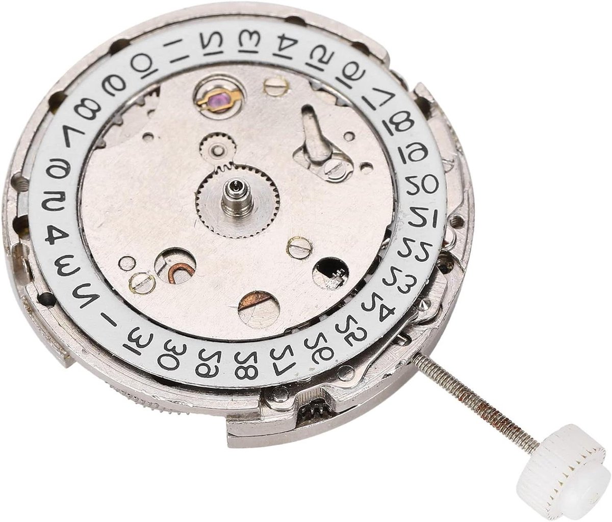 Mechanisch Uurwerk - Horloge Onderdeel - Horloge Reparatie - Automatisch - Standaard Maat - Wit Metaal