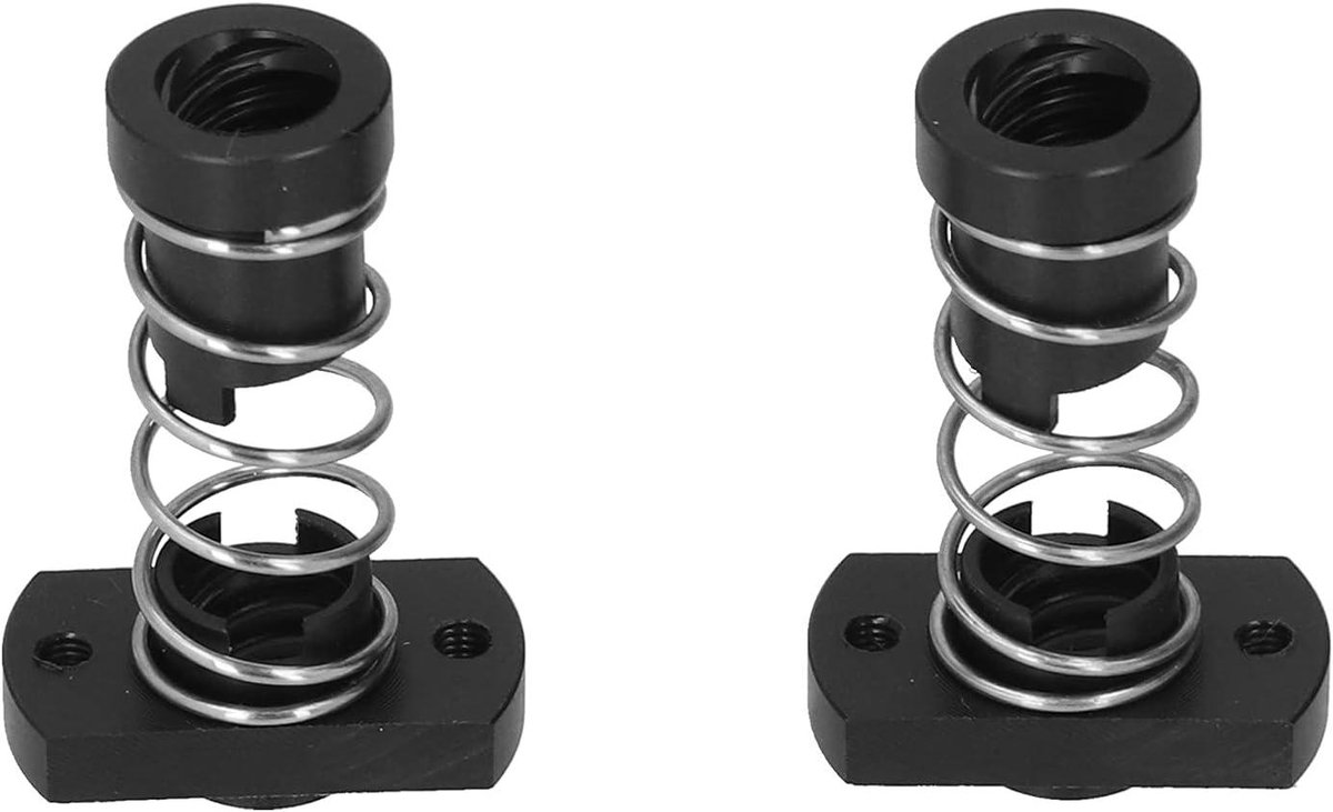 Anti-backlash Moer - Veermoer T8 - 3D Printer Stabiliseren - POM Materiaal - 8 mm - Zwart