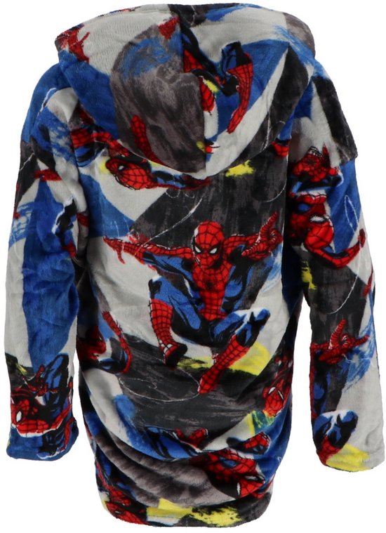 SpiderMan Hoodie Fleece deken, Jump - Kind (One Size ) - Polyester van Merkloos — afbeelding 4