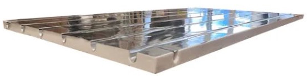 1 alu profielplaat - 25mm - h.o.h 10 - 16mm leiding - 0,72m2