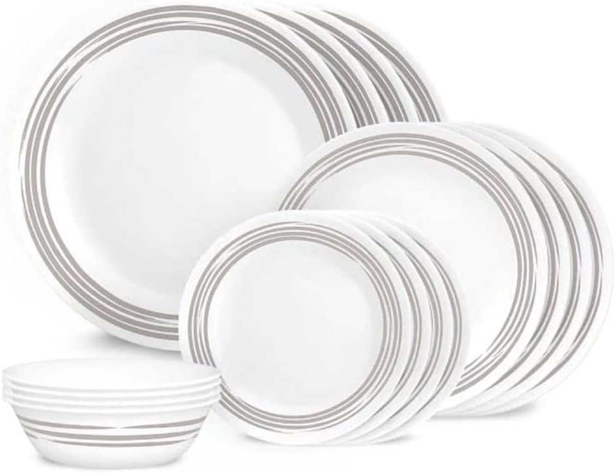 Dinerset 16-delig - Servies Set - Dagelijks Gebruik - Chip en Krasebestendig - 16 stuks - Wit
