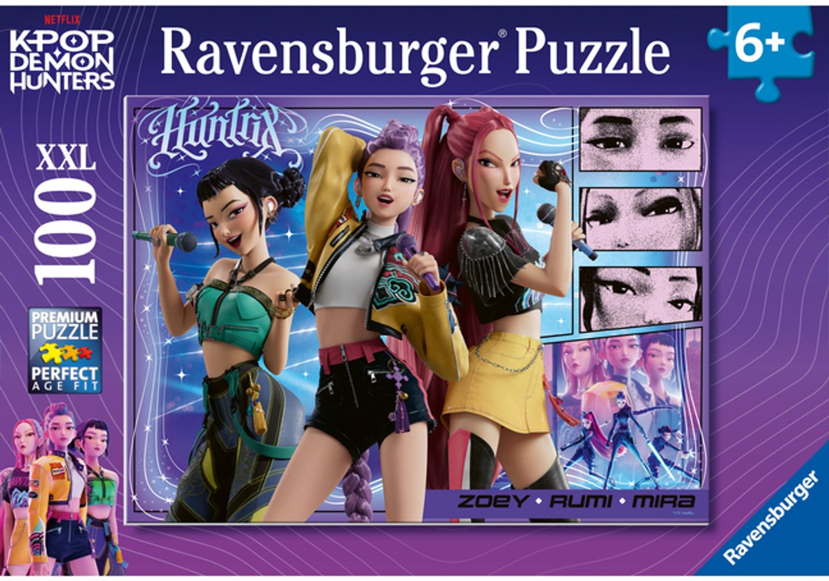 Ravensburger - Legpuzzel - Kpop Demon Hunters - Puzzel 100 XXL stukjes — afbeelding 2