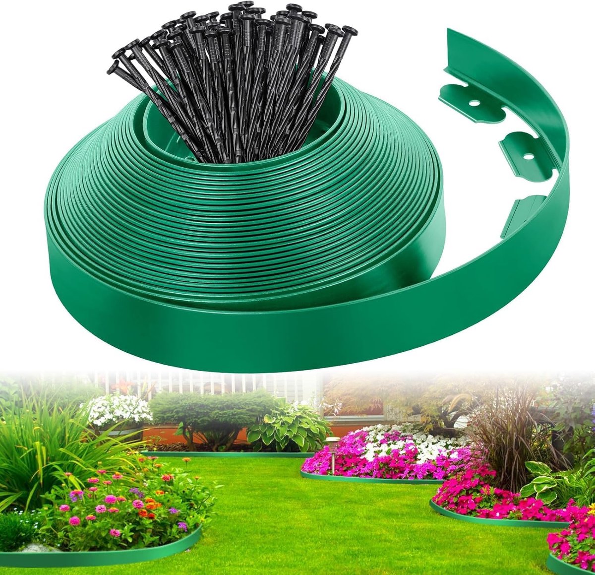 Flexibele grasrand grens – tuinrand – groen