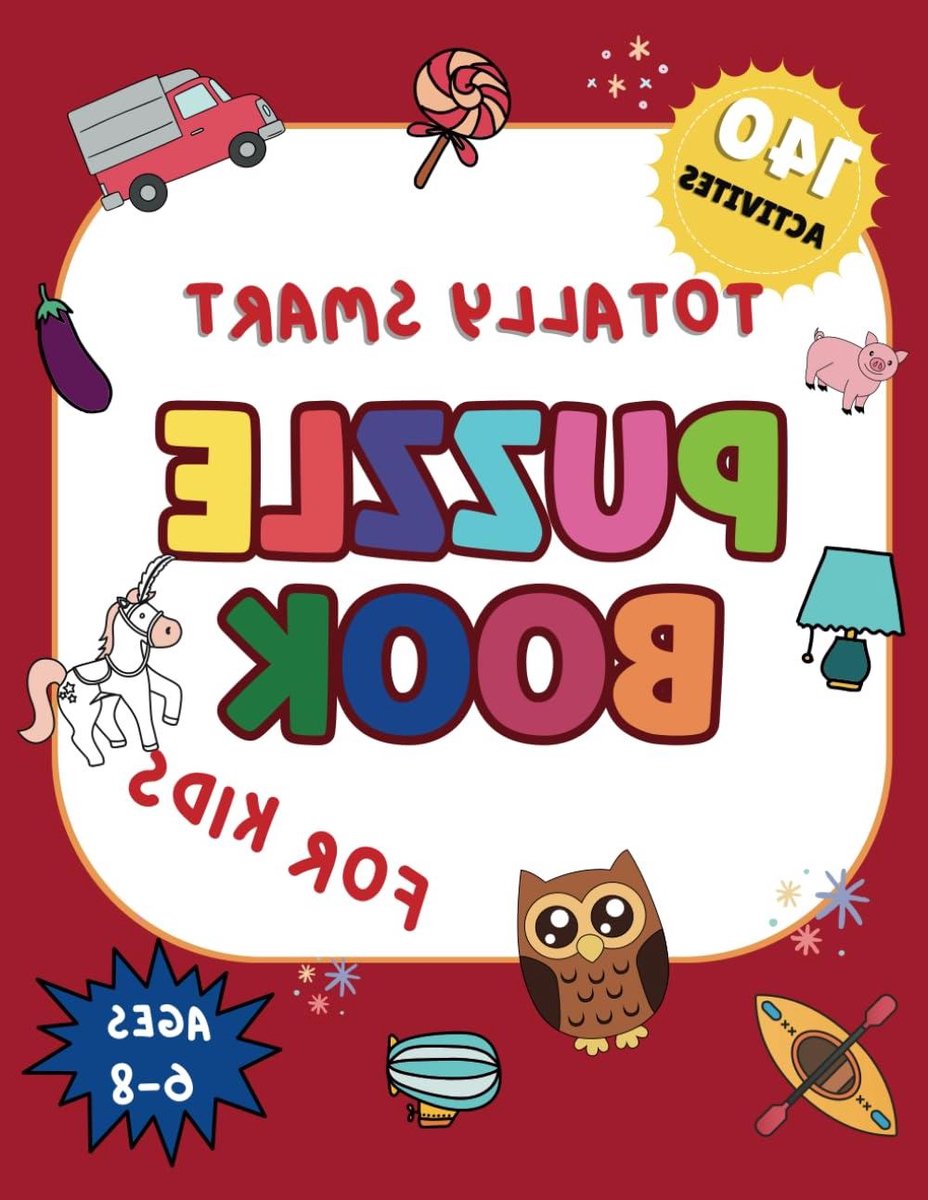 Puzzelboek Kinderen - Activiteitenboek Leren - Hersenen Trainen - 140 Educatieve Puzzels - 64 Pagina's - Gekleurd
