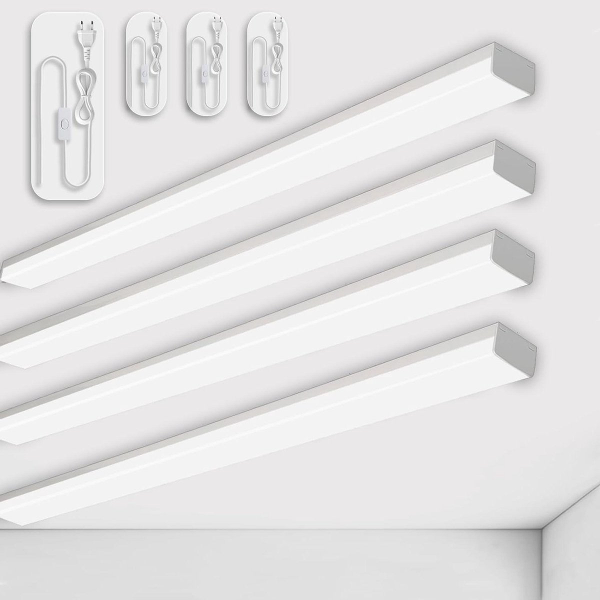 Led Lamp Vochtige Ruimtes - Werkplaats Verlichting - Verlicht Garage Kelder - Superhelder Koud Licht - 12 Meter Lengte - Wit