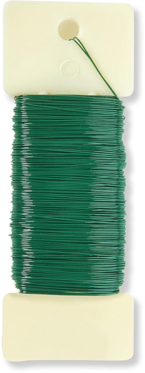 Bloemendraad - Bloemisten Draad - Bloemstukken Maken - Professionele Kwaliteit - 025 Lb - Groen