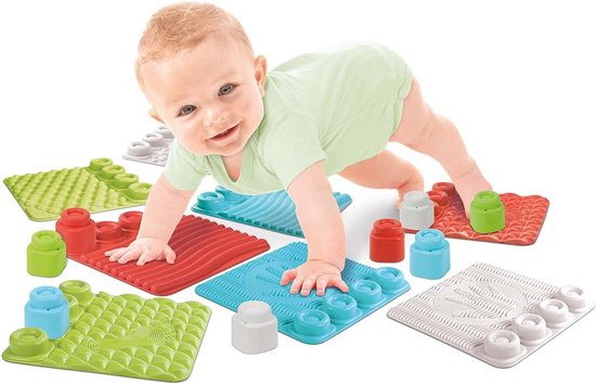 Clementoni Soft Clemmy - Sensory Path - Speelkleed - Baby Speelmat - Met Stapelblokken - 6-36 maanden van Clementoni — afbeelding 5