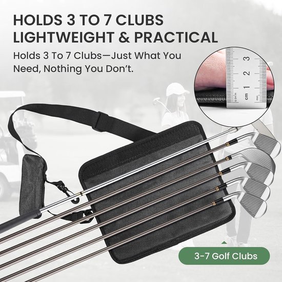 Golf Club Tas - Oefen Tas - Driving Range - Lichtgewicht Ontwerp - 10x10x1 cm - Sepia van GOLF — afbeelding 4
