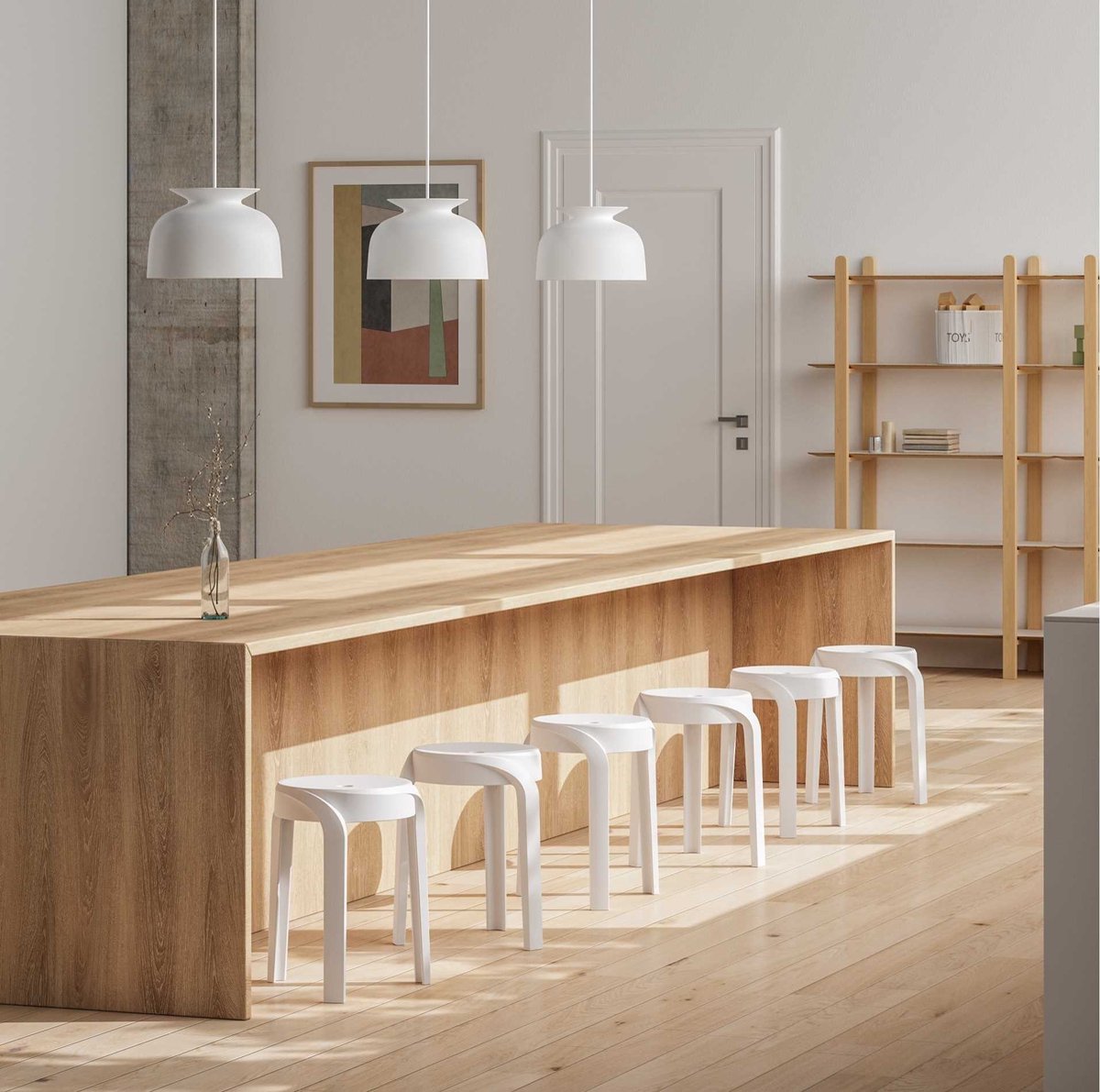 Légia Home POMPA - Krukje - Modern Design - Compact & Stapelbaar - Wit
