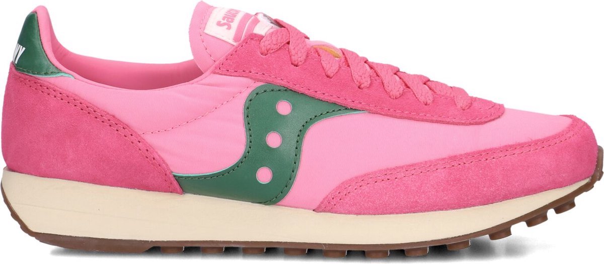 Saucony Trainer 80 Sneakers Suède Roze