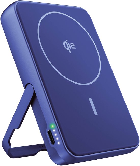 Magnetische draadloze powerbank 10.000mAh Qi2 15W snelladen USB-C iPhone 12+ Google Pixel