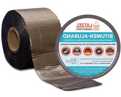 Bitumen Aluminium Tape - Dichtingstape Afdichting - Dakbedekking Repareren - Zelfklevend Vanaf 10°C - 250 mm x 10 Meter - Loodkleur