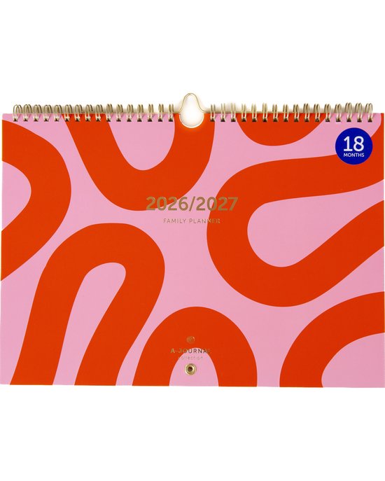 A-Journal - Familieplanner 2026-2027 - 18 maanden - Flow