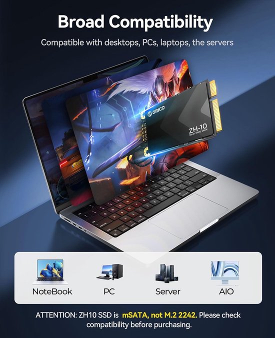 Interne SSD - Solid State Drive - Snelle Data Overdracht - 3D NAND Technologie - 2TB Capaciteit — afbeelding 3