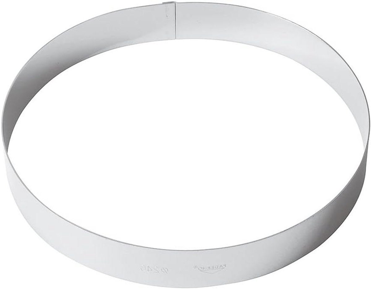 Taartring - Cakevorm - Bakken - Roestvrij staal - 24 cm