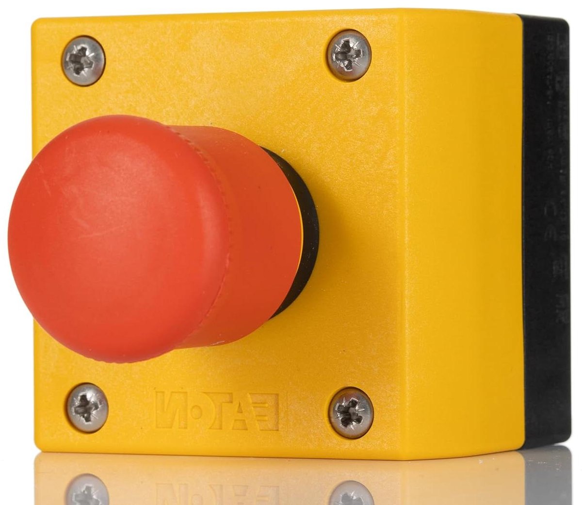 Noodstop Knop - Veiligheidsschakelaar Uit - Machine Beveiliging - Ontgrendelbaar Met Sleutel - 38 mm Diameter - Grijs
