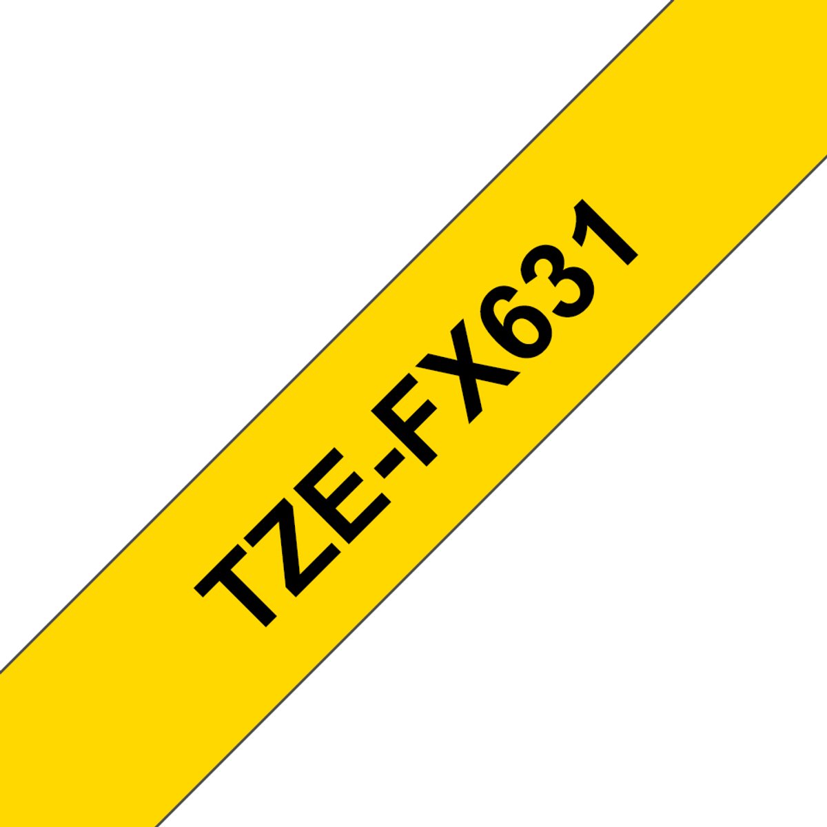TZ-FX621 9mm - black on yellow - flexible (8m)
