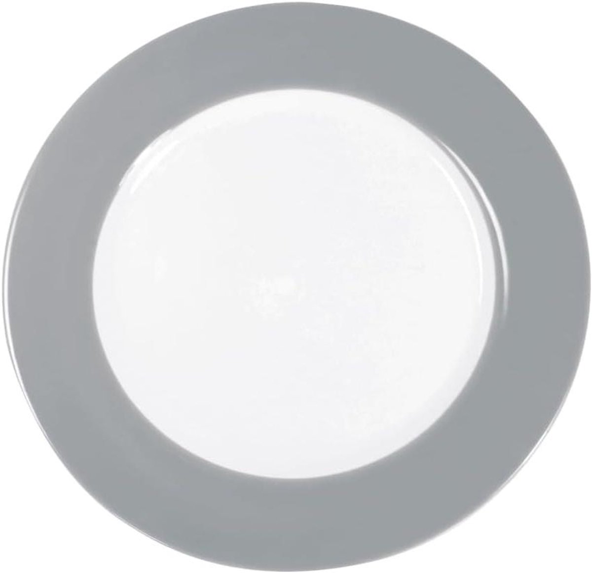 Eetbord Porselein - Dinerbord Rond - Dagelijks Gebruik - Vaatwasmachinebestendig - 26 cm Diameter - Mintgrijs