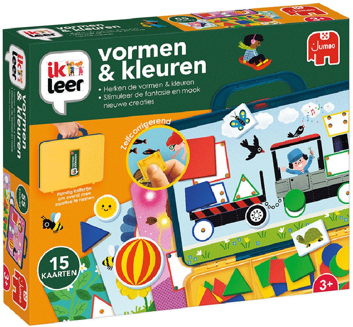 Jumbo - Ik Leer - Vormen & Kleuren - Educatief spel - Vanaf 2 jaar - Spelenderwijs leren - Speelgoed in koffer — afbeelding 11