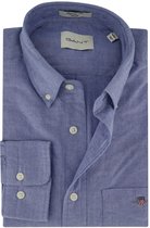 overhemd blauw Gant regular fit borstzak button down boord