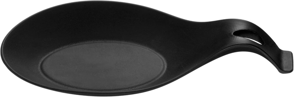 Siliconen lepelhouder – Zwart, 20 x 9,5 cm