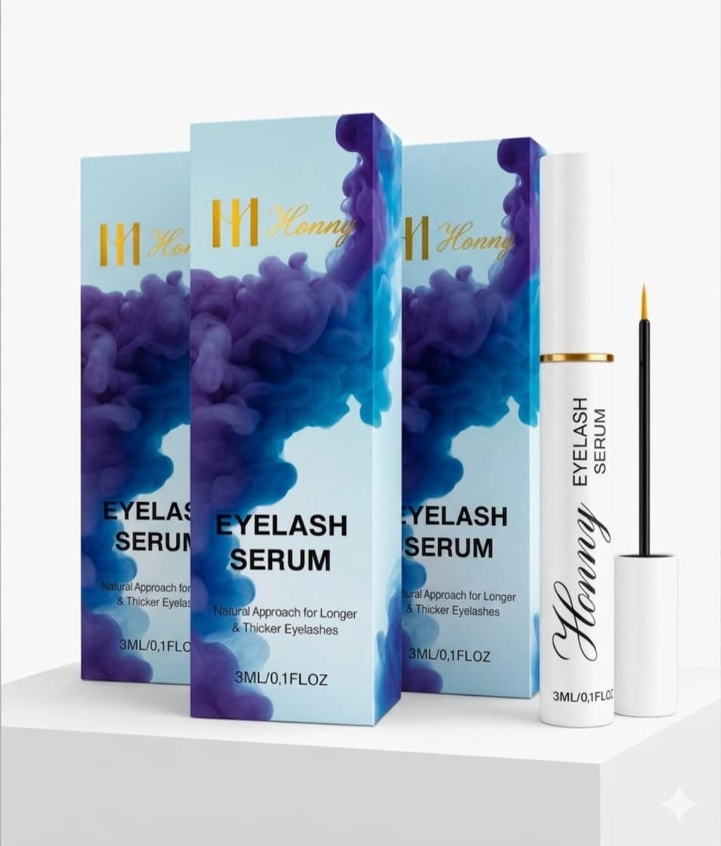 3 stuks Honny Wimperserum – Vegan Serum - Voor Lange Volle Wimpers – 3x 3ml- voordeelpakket