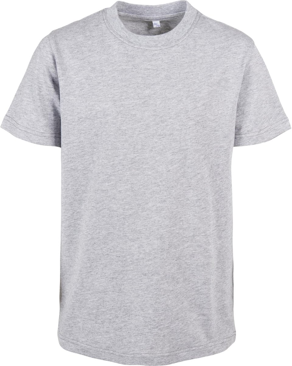 Build your Brand Kids´ Organic Basic Tee BY186 - Heather Grey - 146/152