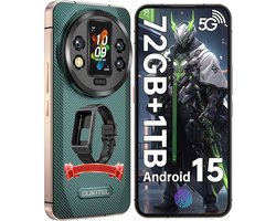 Oukitel WP200 Pro Robuuste Smartphone 5G - IP68/IP69K Outdoor Telefoon - 72GB RAM - 1TB ROM - 6,7 inch 120Hz - 8800mAh 45W - 108MP + 32 MP Camera - GPS NFC - Android 15 - Groen