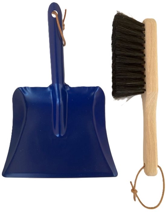 Harlekijn speelgoed blik en kinderhandborstel blauw 3+ schoonmaakset. — afbeelding 2