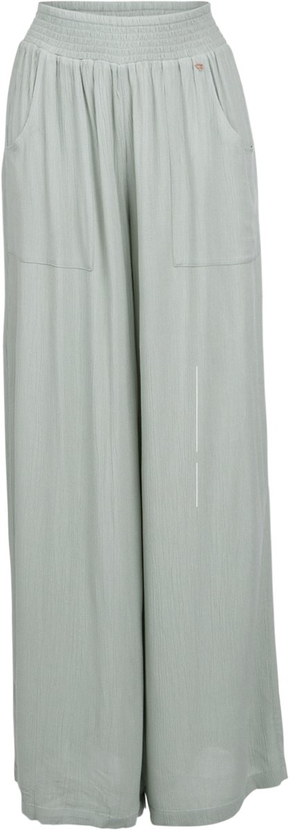 Brunotti Catalina Broek Aqua Dames 100% Katoen High waist fit Loose Fit M Grijs