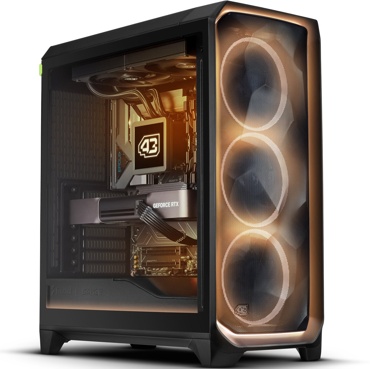 G4M3R® Elite 2.0 Founders Edition – AMD Ryzen 7 9800X3D - RTX 5090 32GB - 32GB RAM - 2TB SSD - Waterkoeling - ARGB-verlichting - Wi-Fi - Windows 11 – High End Gaming PC
