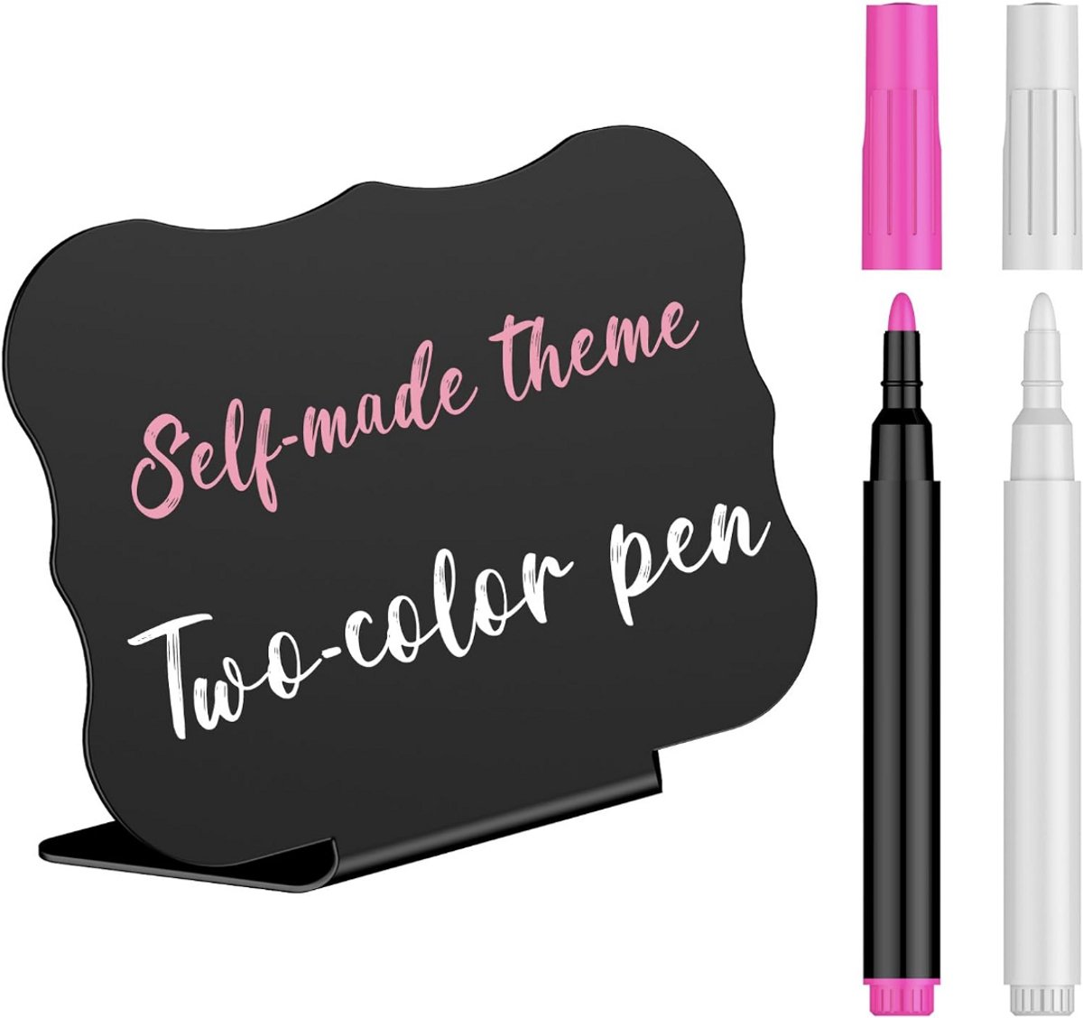 Set van 20 Mini Bordjes Voor Eten Herbruikbare Schrijfbare PVC Voedselbordjes Voor Feestjes en Buffet