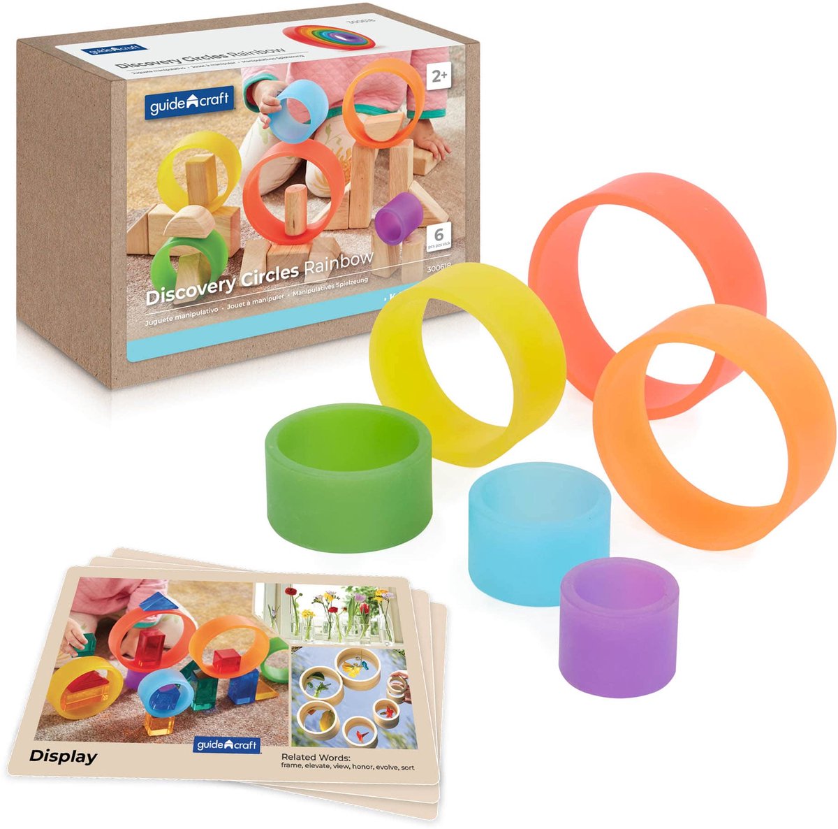 Guidecraft educatief speelgoed Discovery Circles - Regenboog karton.