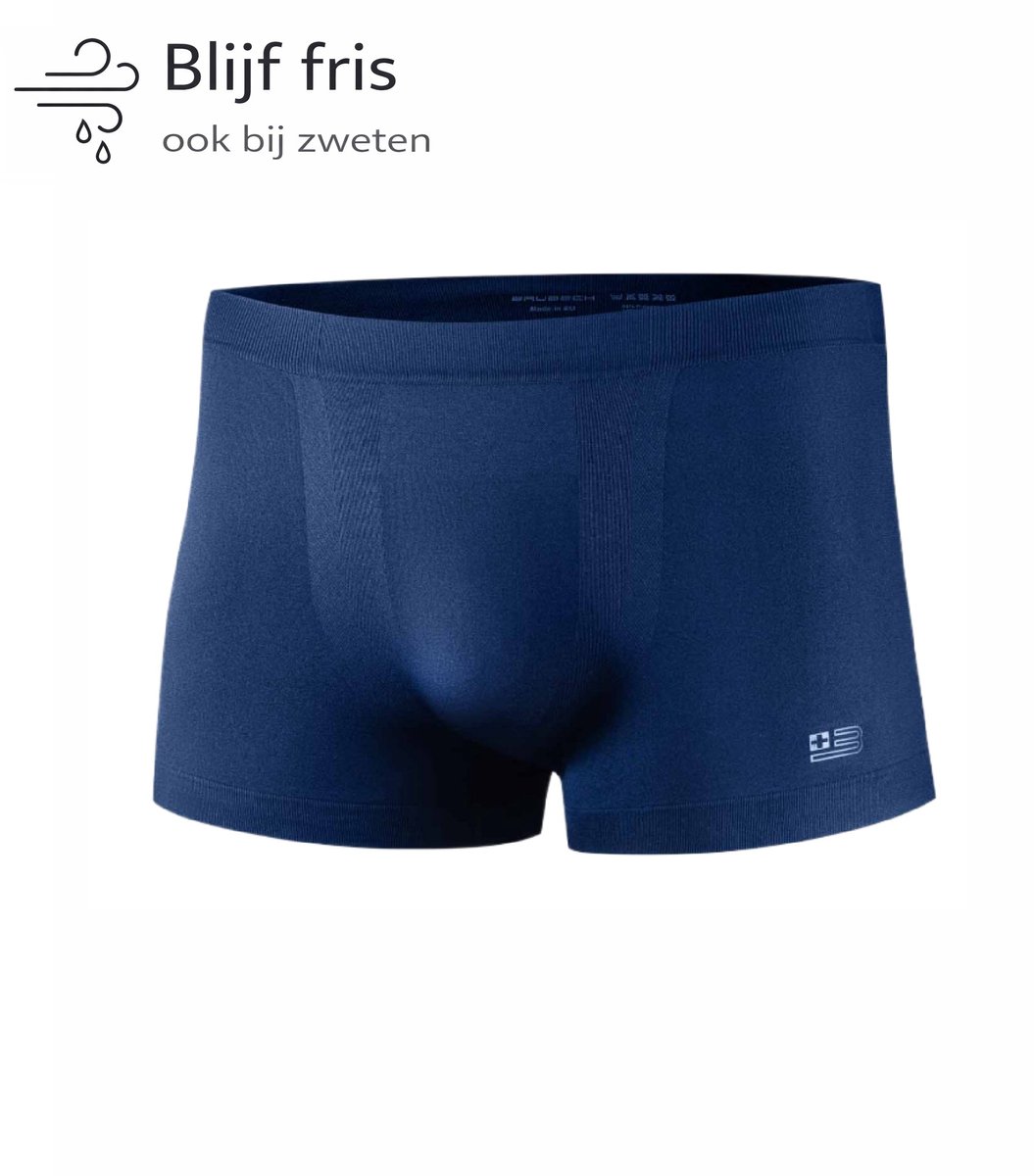 Brubeck B-LIGHT Heren Sportondergoed – Naadloze Boxershort – Hardlopen, Wandelen en Reizen