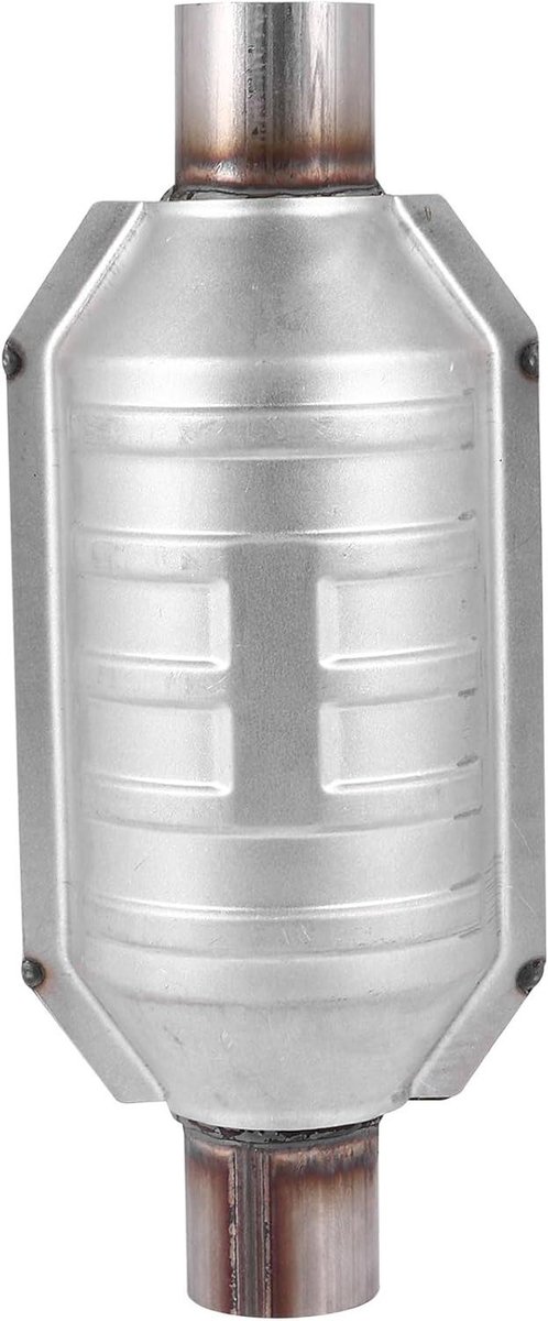 Universele Katalysator - Auto Katalysator - Uitlaatgas Reinigen - Roestvrij Staal - 37 x 16 x 15 cm - Zilver