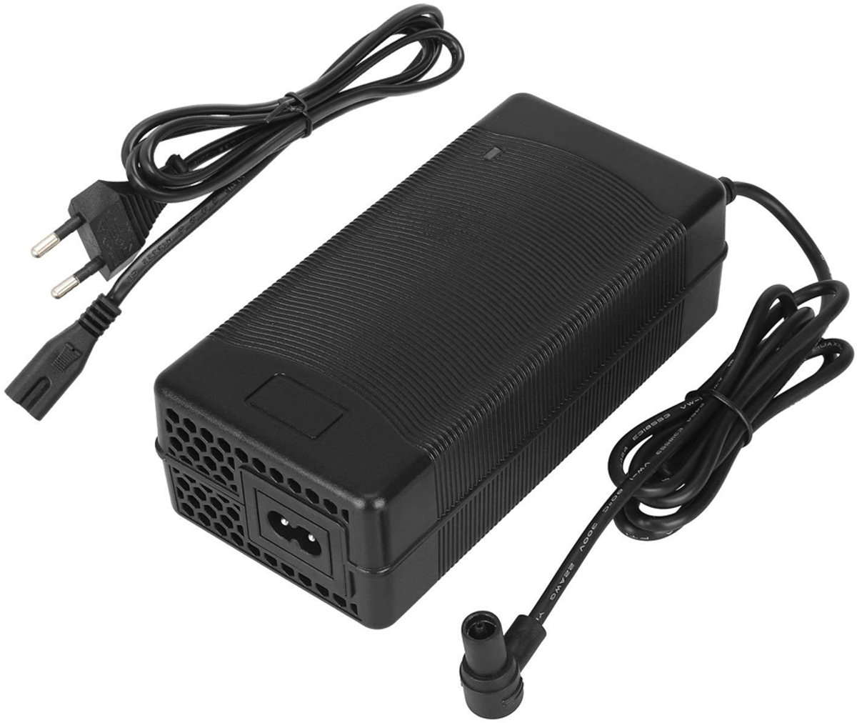 OUYLAF oplader elektrische step - 54,6V 2A - opladers elektrische fiets - oplader elektrische step xiaomi - oplader - Middellang kort - voor Hoverboard, E-Bike, Elektrische Scooter - Compatibel met Xiaomi Mi 4 Pro 2e generatie/4 Ultra