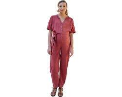 Envie de fraise Jumpsuit voor zwangere vrouwen van biologisch katoenen gaas