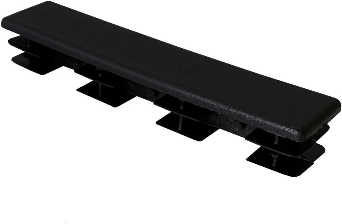 Rechthoekige Buisdoppen - Eindkappen Meubels - Meubels Beschermen - Eenvoudige Montage - 100 x 20 mm - Roestvrij Staal