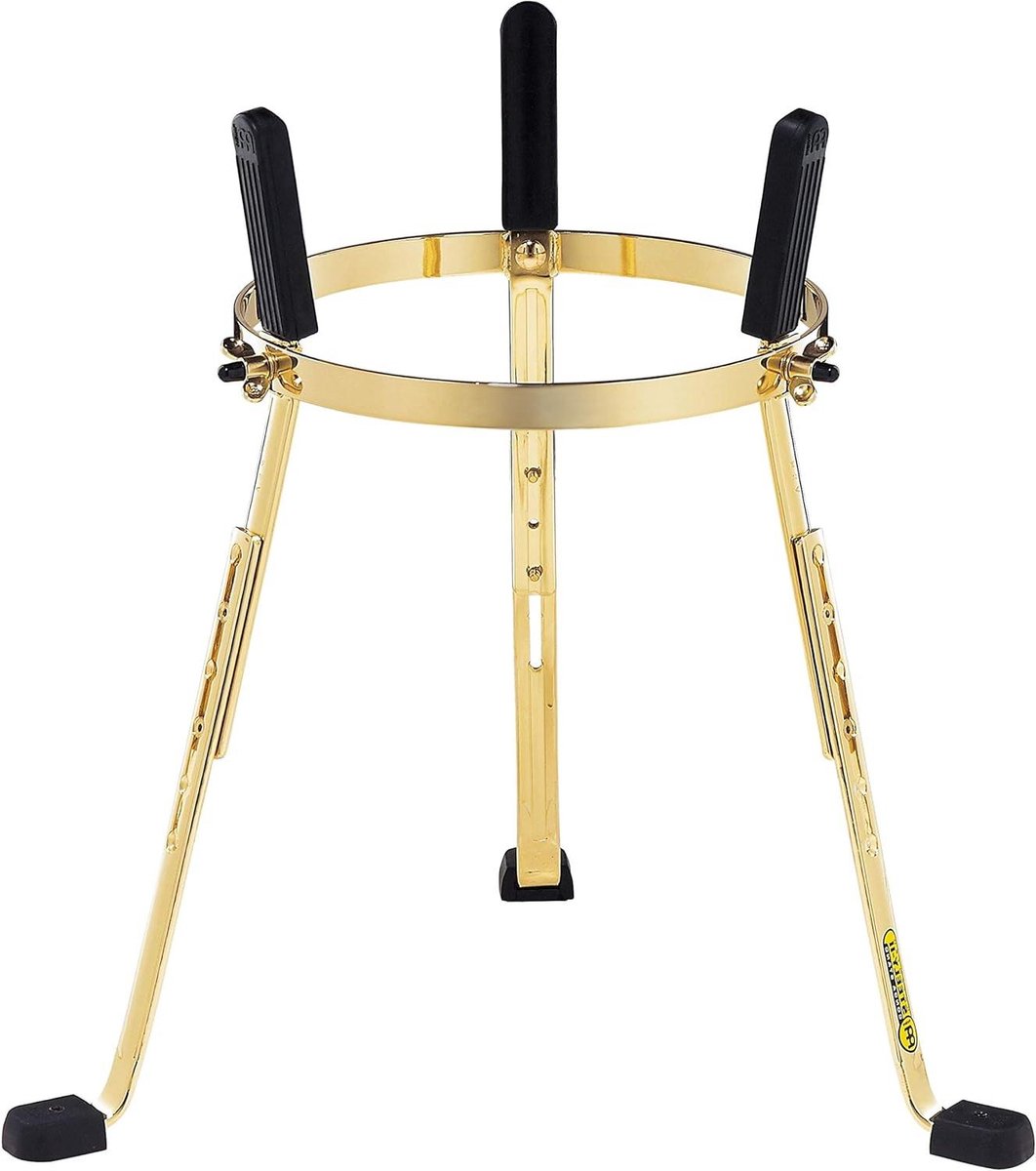 Conga Stand - Percussie Houder - Muziek Optreden - Gepatenteerde Poten - 12.5 Inch - Goud