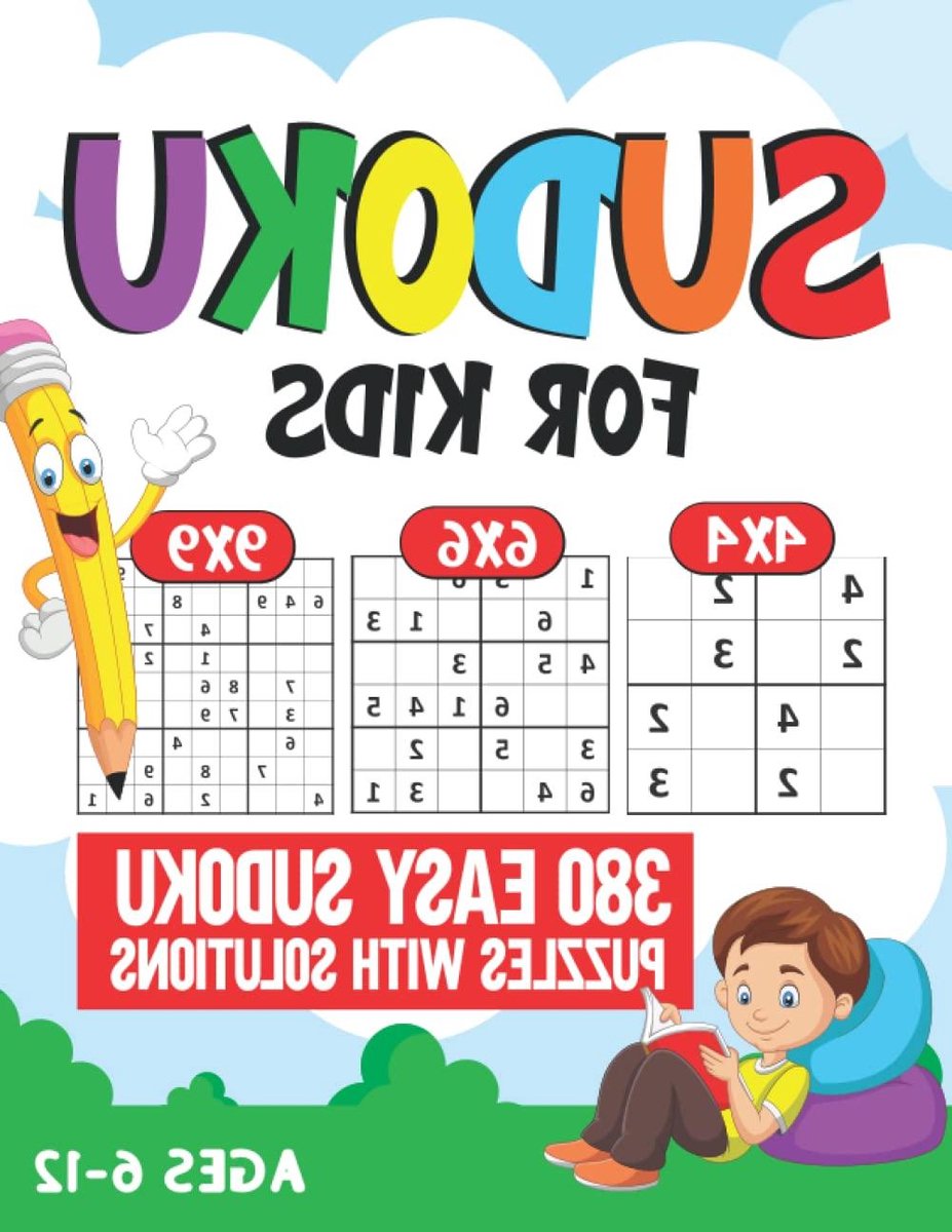 Sudoku Puzzelboek - Puzzelboek Kinderen - Logisch Denken Trainen - 380 Puzzels Inclusief Oplossingen - 8.5 x 11 Inch