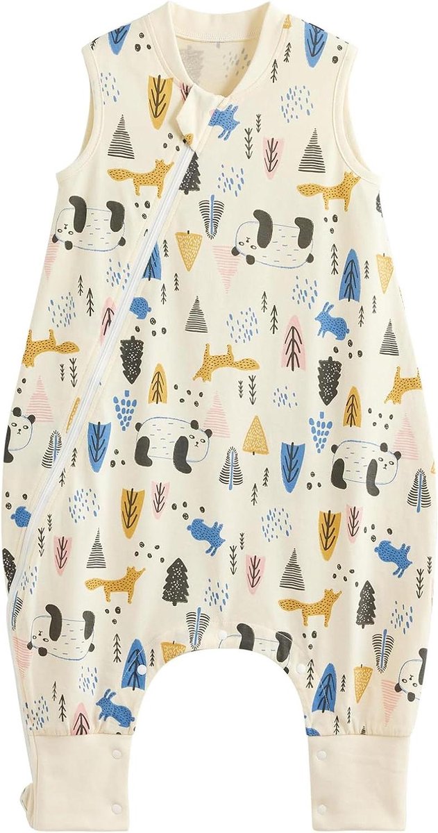 Babyslaapzak met voeten - Zomerslaapzak baby - Comfortabel slapen - Dubbele ritssluiting - 85 cm - Niet gespecificeerd