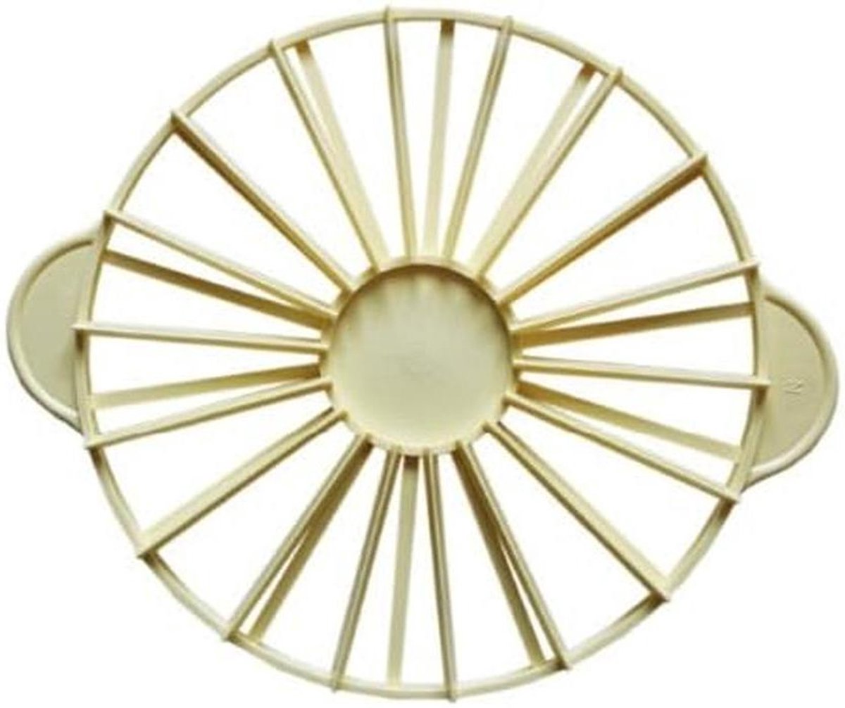 Taart Marker - Taart Verdeeler - Taarten Snijden - Enkelzijdig - 26.5 cm diameter - Wit